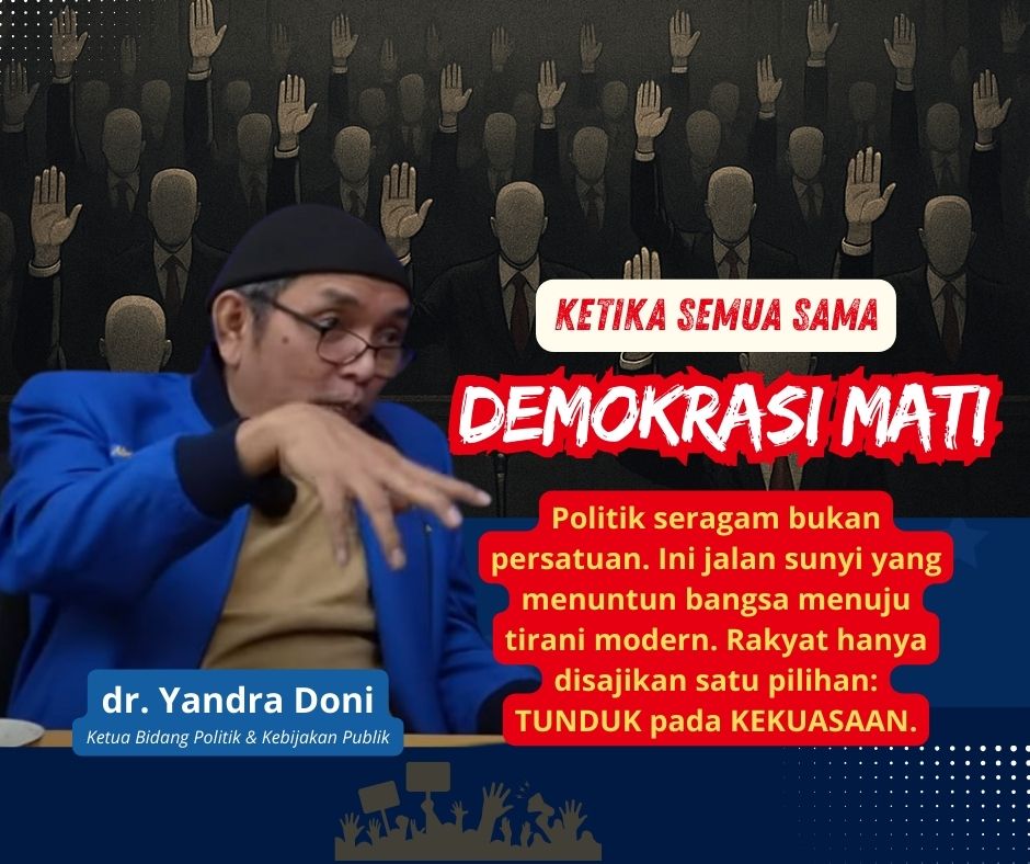 dr. Yandra Doni menyampaikan pandangannya dalam Obrolan Gema Kebangsaan di kanal Gema TV, bersama host Joko Kanigoro.