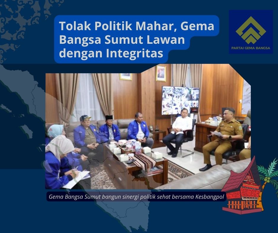 Gema Bangsa Sumut bangun sinergi politik sehat bersama Kesbangpol