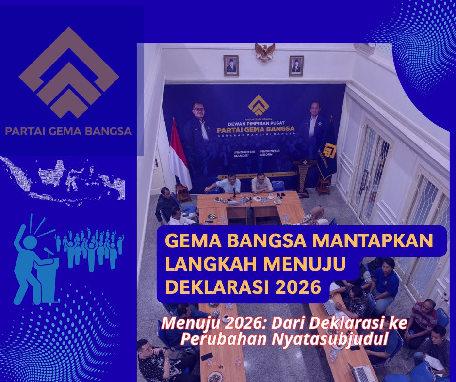 meeting persiapan deklarasi gema bangsa 2026 secara maraton terus di geber
