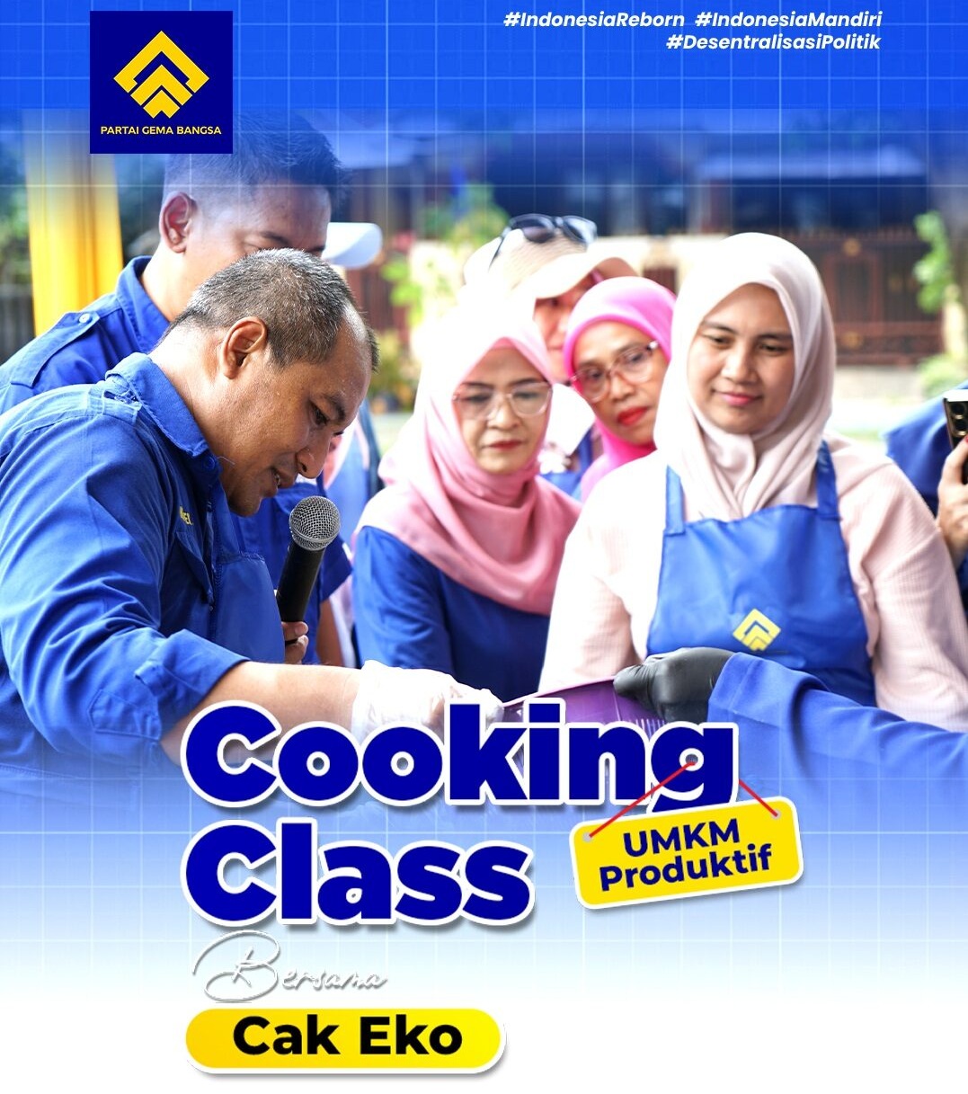 Aksi nyata itu ya begini: turun ke dapur, berbagi ilmu, dan membantu rakyat membuka peluang usaha. Cooking class hari ini adalah langkah kecil menuju ekonomi yang lebih mandiri dan kuat