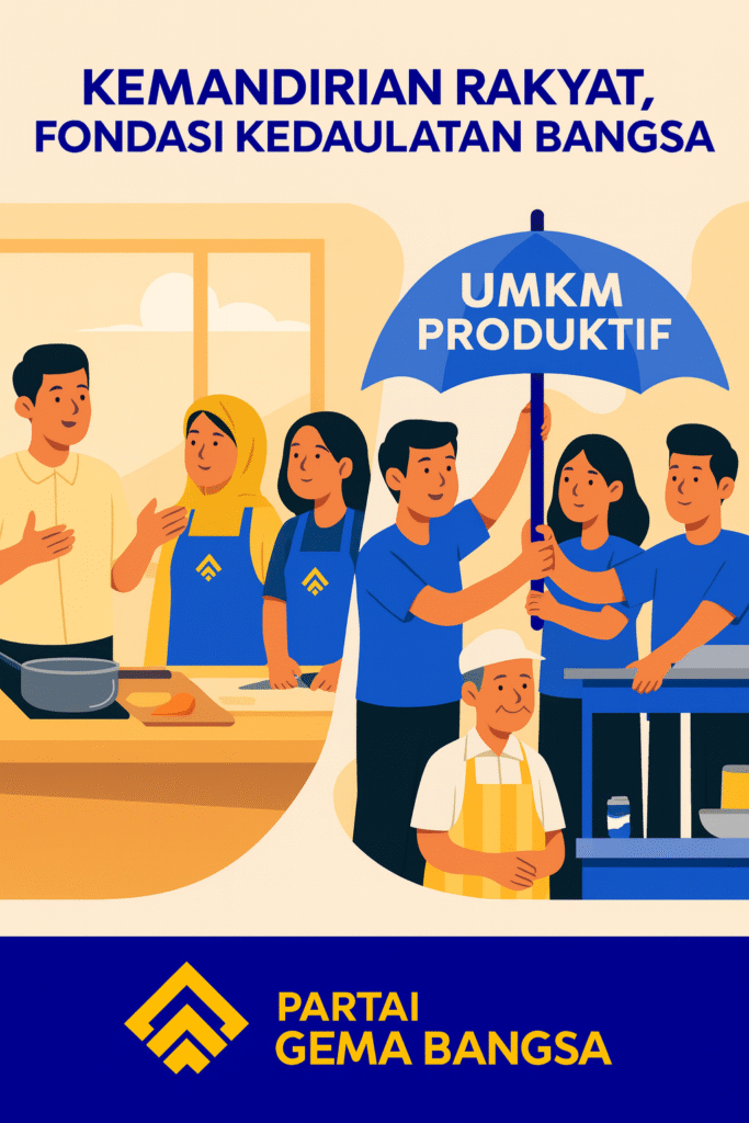 Kemandirian Rakyat: Penguatan UMKM bersama Partai Gema Bangsa