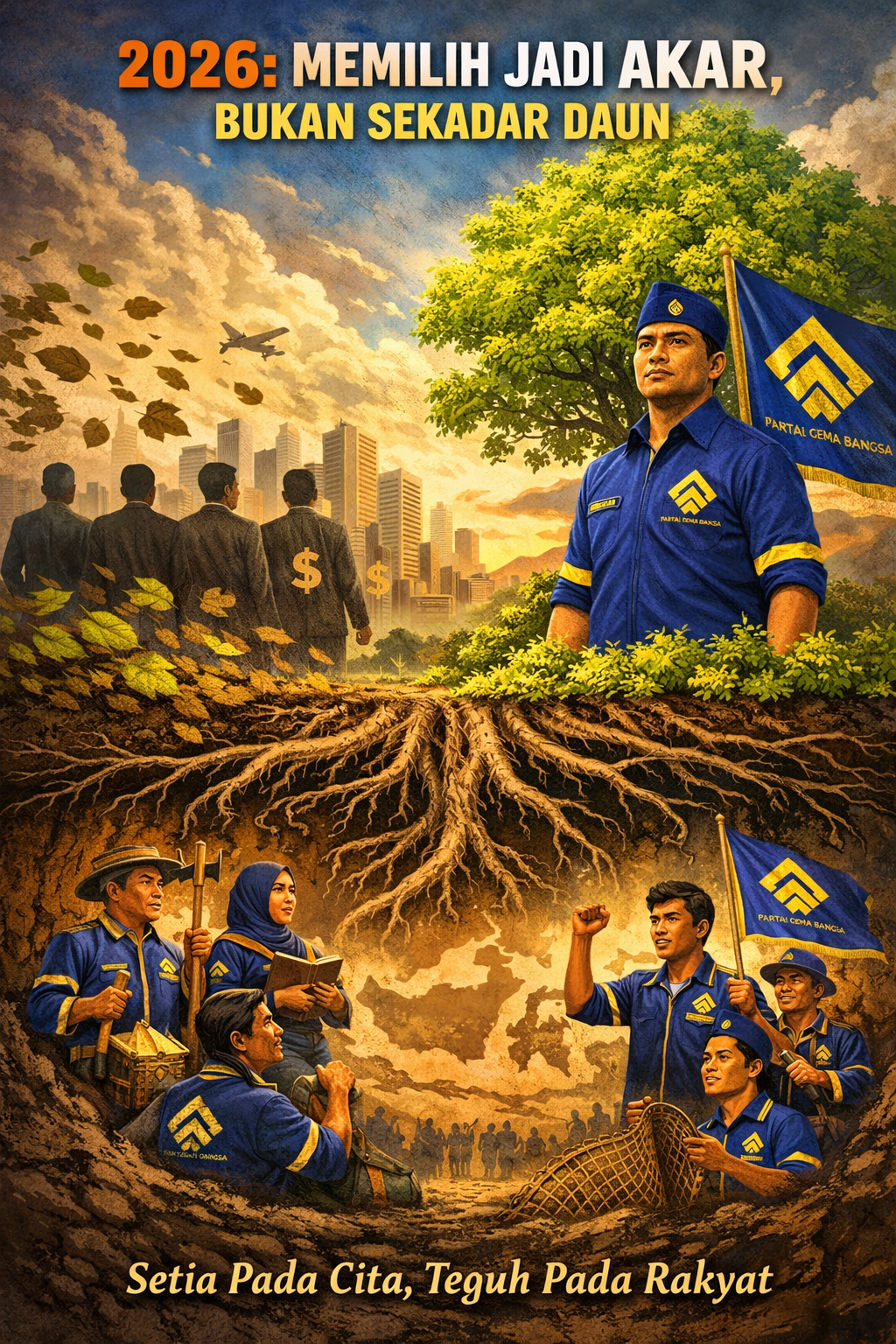 Gema Bangsa memilih dan membangun dari akar rumput