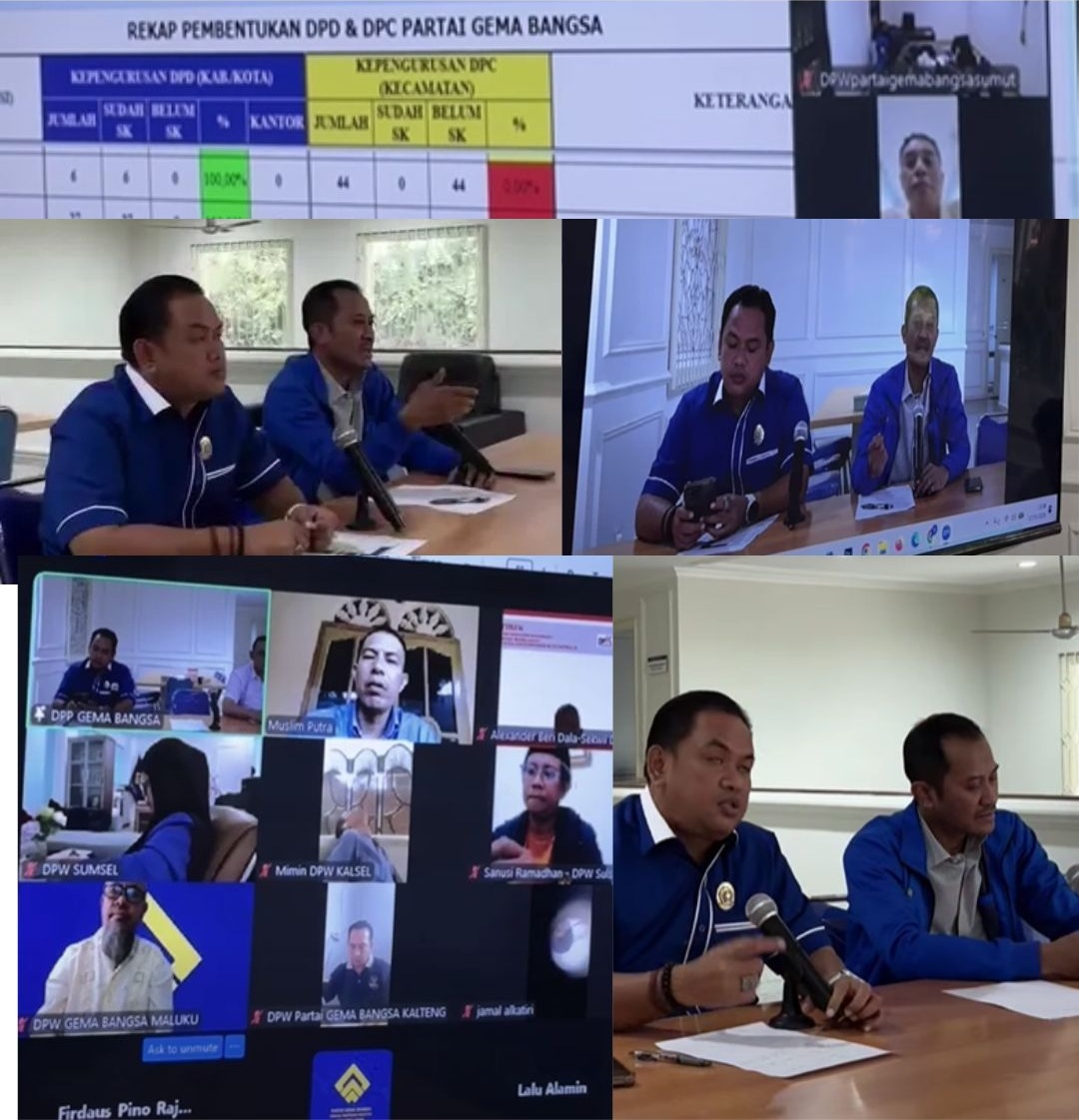 DPP Partai Gema Bangsa Perkuat Desentralisasi Politik Lewat Evaluasi Struktur DPW