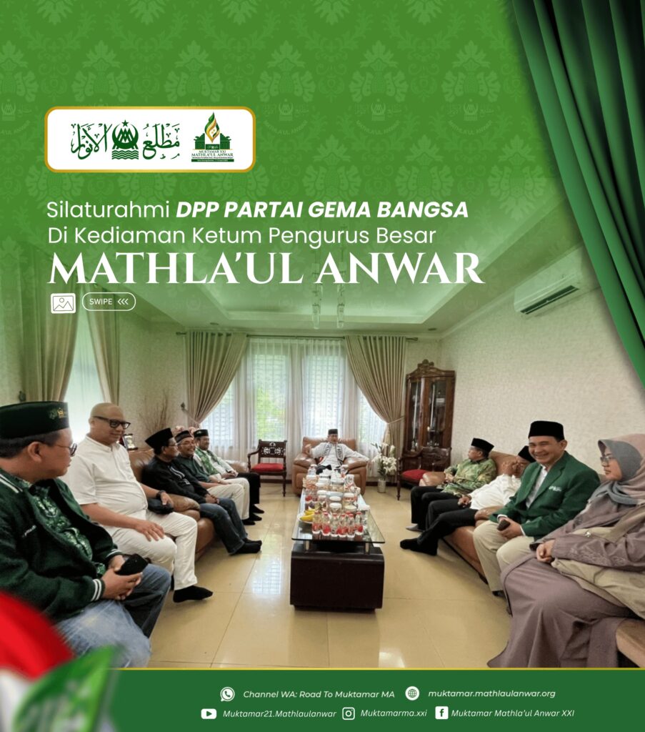 Silaturahim DPP Gema Bangsa ke PB Mathla’ul Anwar, Dukung Muktamar XXI Serang 2026
