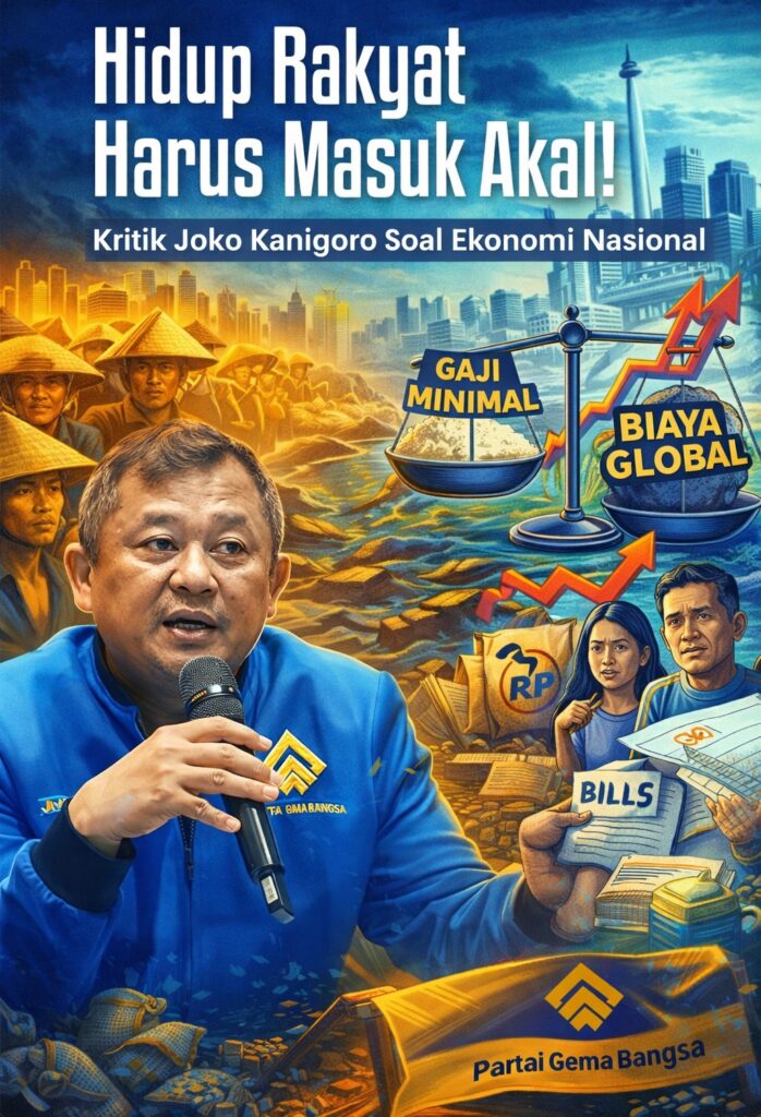 Joko Kanigoro: Hidup Rakyat Harus Masuk Akal, Bukan Sekadar Bertahan Hidup