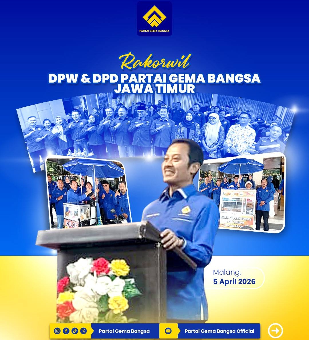 Rakorwil Gema Bangsa Jatim: Gas Pol Pasca-Lebaran & Aksi Nyata UMKM