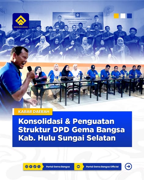 Gema Bangsa Kalsel Perkuat Basis Politik di Hulu Sungai Selatan