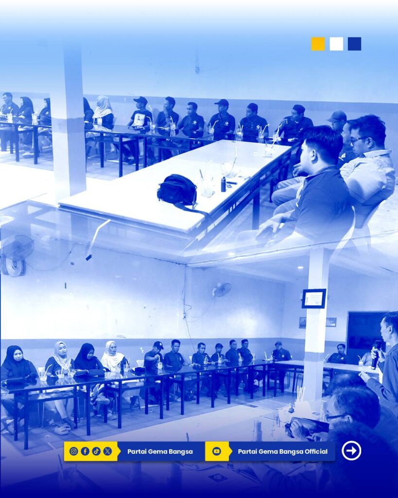 DPW Gema Bangsa Kalsel mantapkan struktur akar rumput di Hulu Sungai Selatan melalui akselerasi mesin politik yang solid dan progresif.