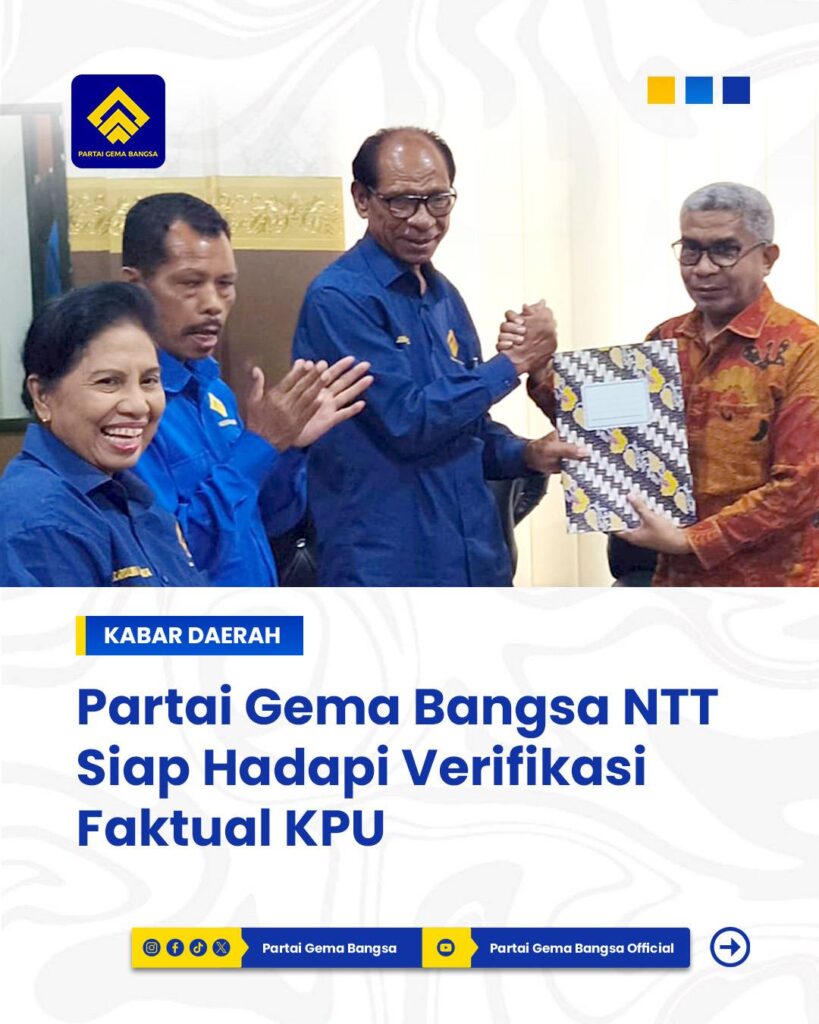 Gema Bangsa NTT Tuntaskan 100% Struktur DPD, Akselerasi DPC Capai 54%