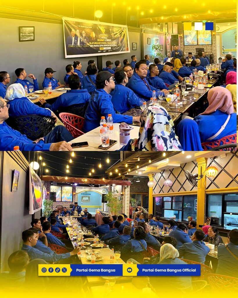 DPD & DPC Partai Gema Bangsa Kota Medan gelar silaturahmi strategis untuk perkuat sinergi organisasi dan konsolidasi hingga akar rumput.
