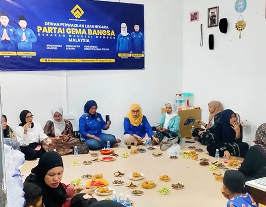 Pengurus dan simpatisan Partai Gema Bangsa PPLN Malaysia menggelar silaturahmi dan diskusi gagasan di Kuala Lumpur.