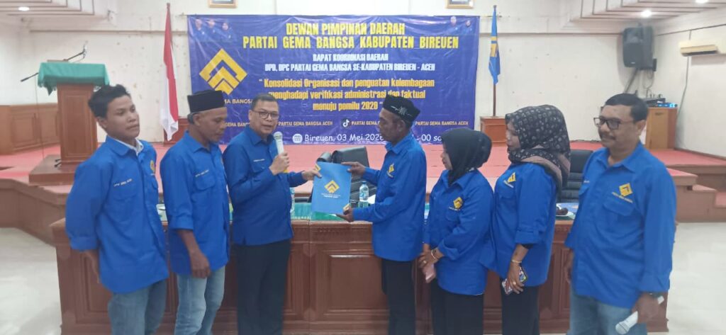 Gema Bangsa Perkuat Struktur di Bireuen, Siap Hadapi Pemilu 2029