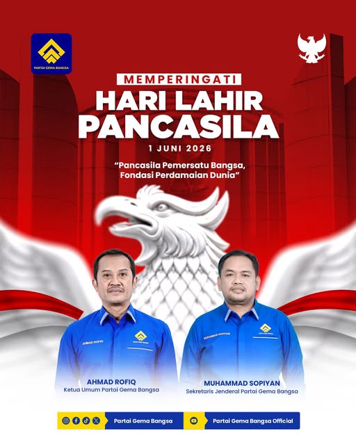 Hari Lahir Pancasila: Sikap Politik Partai Gema Bangsa