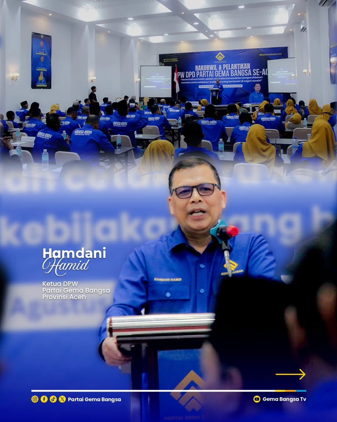 Rakorwil DPW Partai Gema Bangsa Aceh: Perkuat Mesin Politik 23 DPD Rakorwil Aceh 2