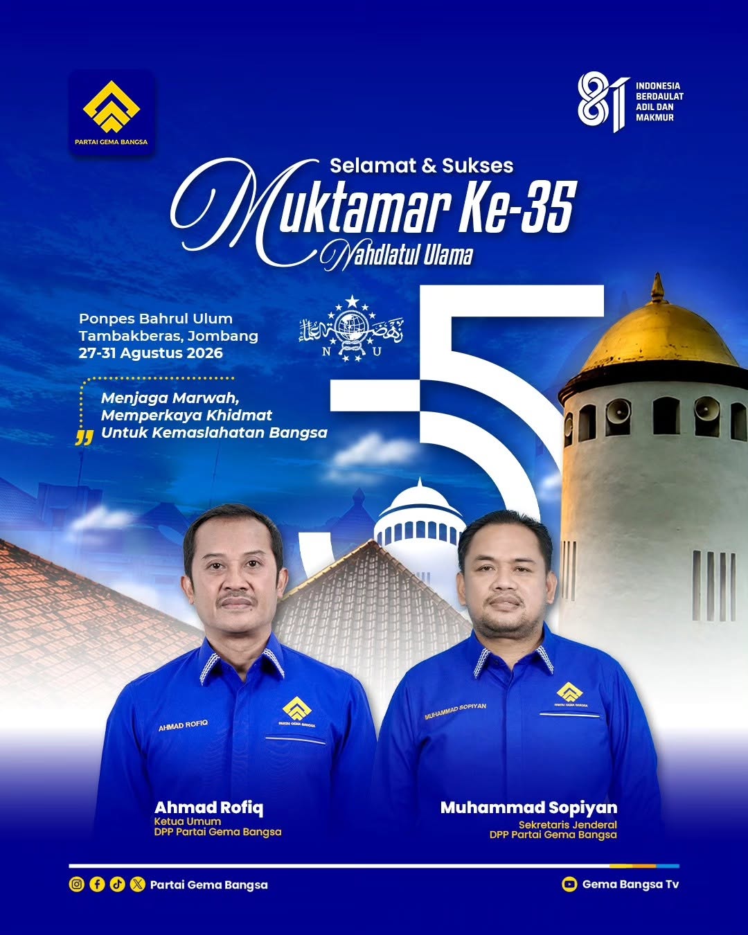Flyer Muktamar ke-35 Nahdlatul Ulama