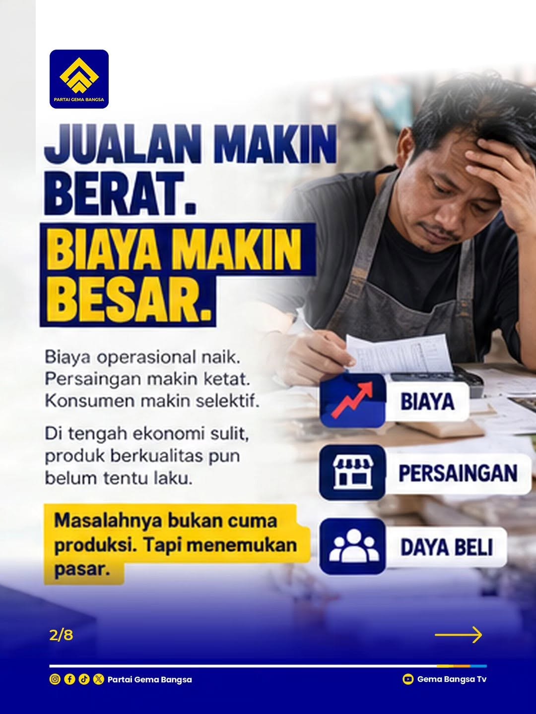 Biaya Makin Besar